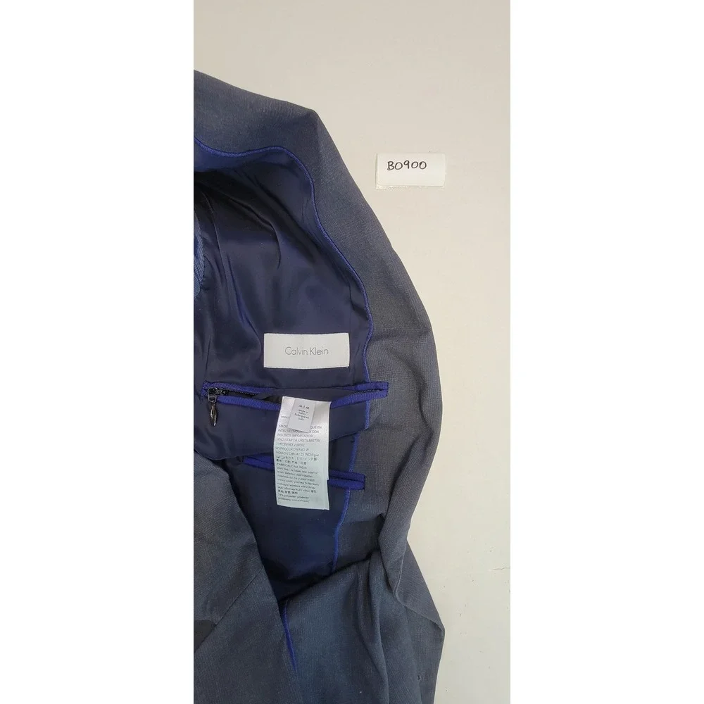Calvin‎ Klein Men Dark Gray Wool Blend Blazer Sport Coat Size M